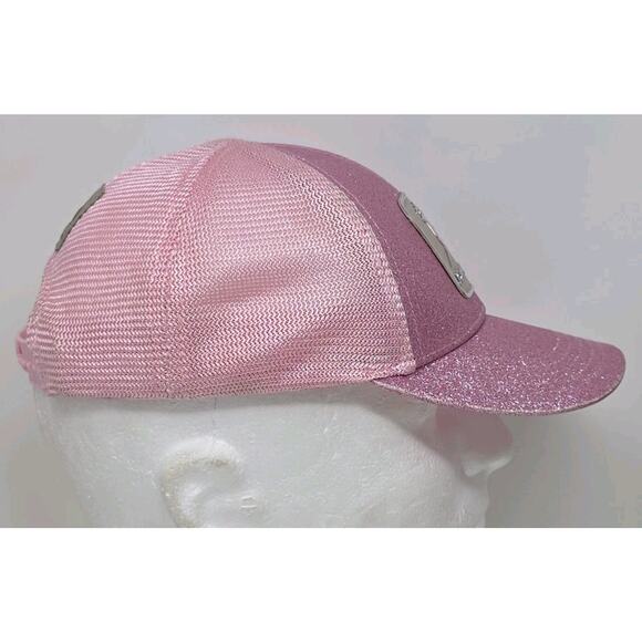 Genuine JOHN DEERE Pink Glitter Toddler Snapback Hat Baseball Cap Tractor Farm - Picture 3 of 10
